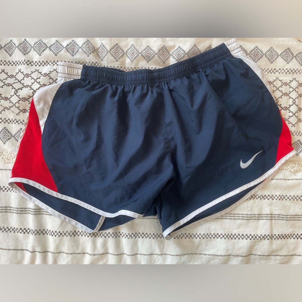 Women’s Blue/Rec Nike Dri-Fit athletic shorts size Medium